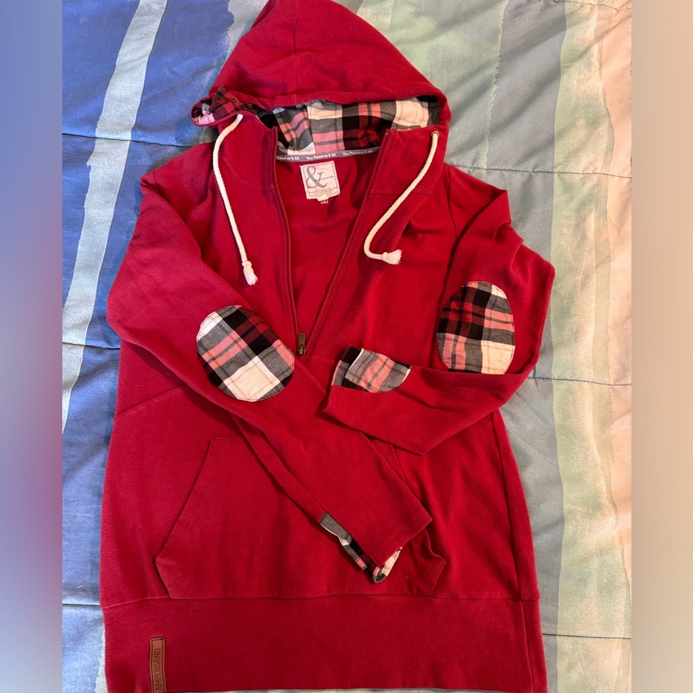 Ampersand Ave, 3/4 zip hoodie